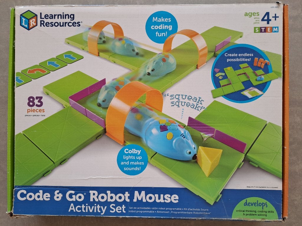 Robotmuis en labyrint leren programmeren Learning Resources, Ophalen, Zo goed als nieuw, Bouwen, Met licht