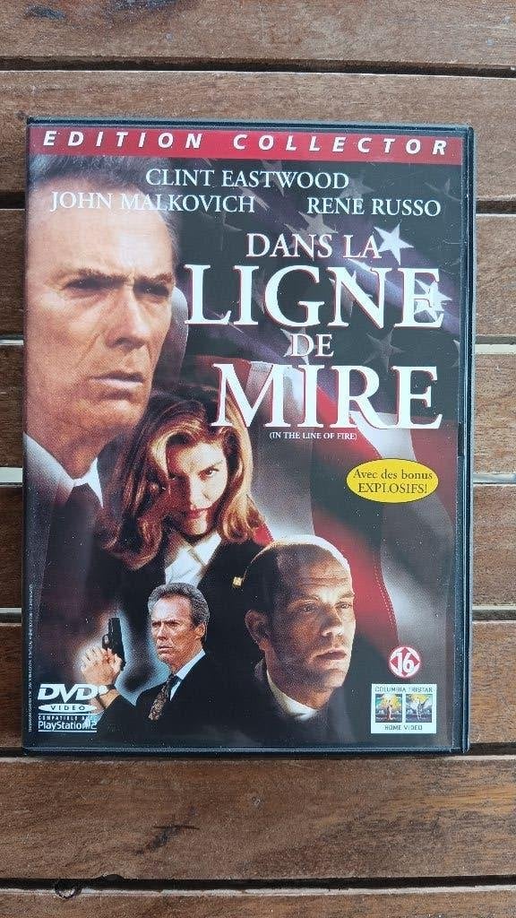 )))  Dans la Ligne de Mire //  Clint Eastwood   (((, À partir de 16 ans, Enlèvement ou Envoi, Comme neuf, Détective et Thriller