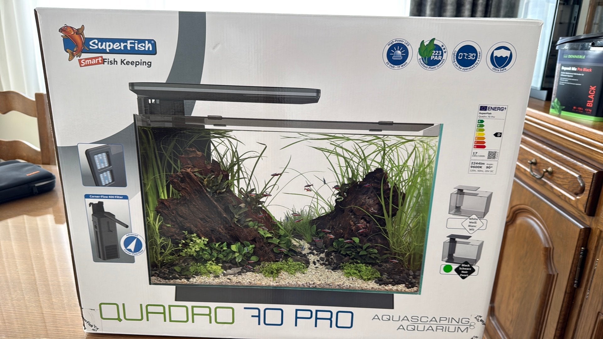 Aquarium 70L, Neuf, Aquarium vide, Enlèvement, Accessoires inclus