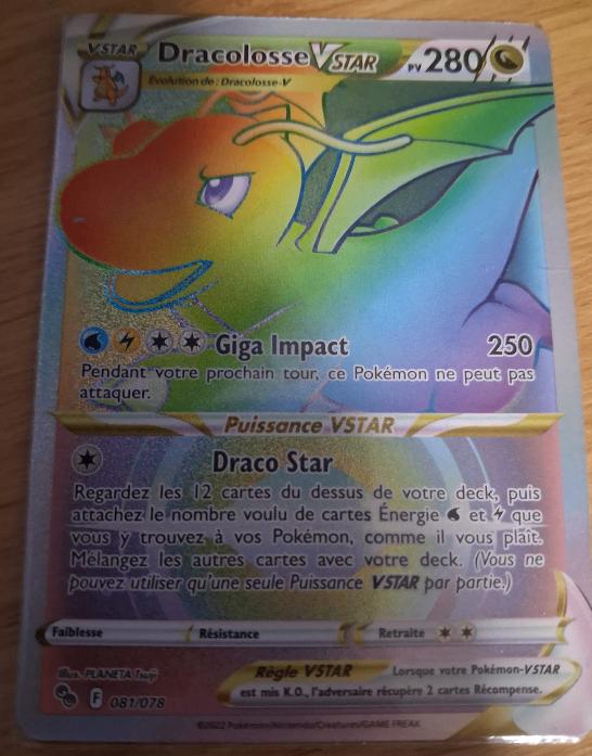 Carte Pokémon Dracolosse Vstar secret, Hobby & Loisirs créatifs, Jeux de cartes à collectionner | Pokémon, Enlèvement ou Envoi