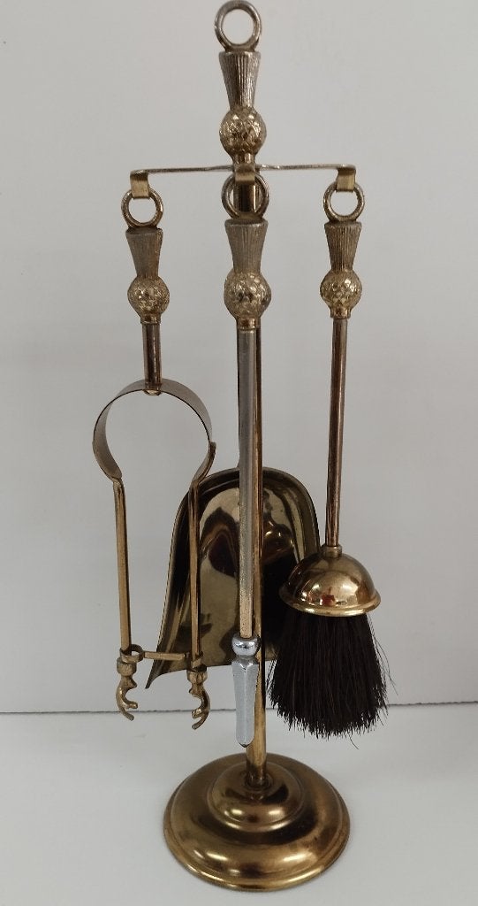 Vintage haardstel / openhaardset compleet, Antiek en Kunst, Curiosa en Brocante, Ophalen of Verzenden