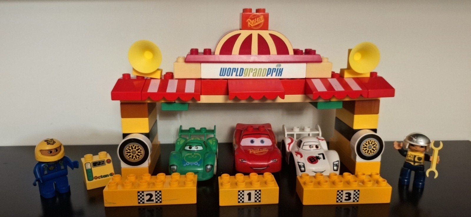 Duplo race, cars met blokken 20€, Kinderen en Baby's, Ophalen, Duplo