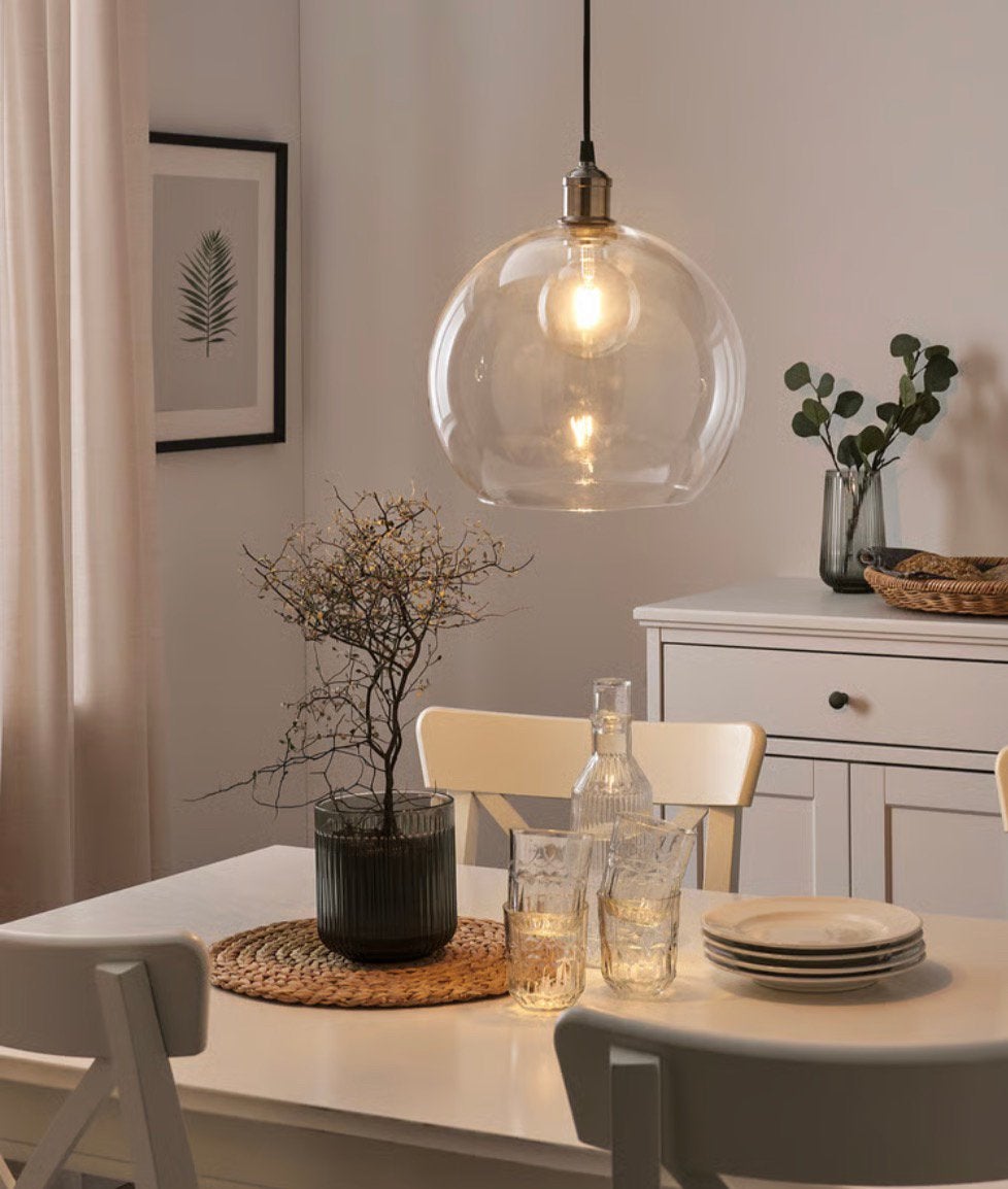 LUNNOM LED-lamp, Ophalen, Nieuw, Glas, E27 (groot)