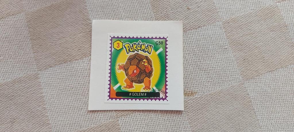 Timbre Pokemon rare et limité Golem, Enlèvement ou Envoi, Neuf, Autres types