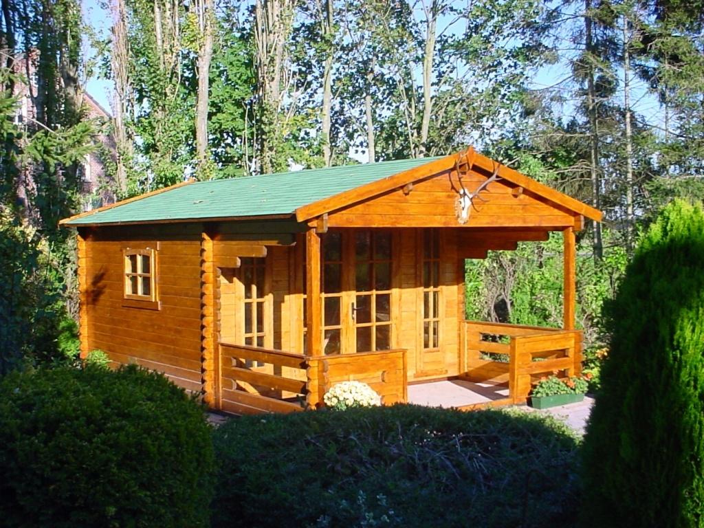 NOUVELLE cabane en rondins 3838L AVEC TERRASSE, Envoi, Neuf