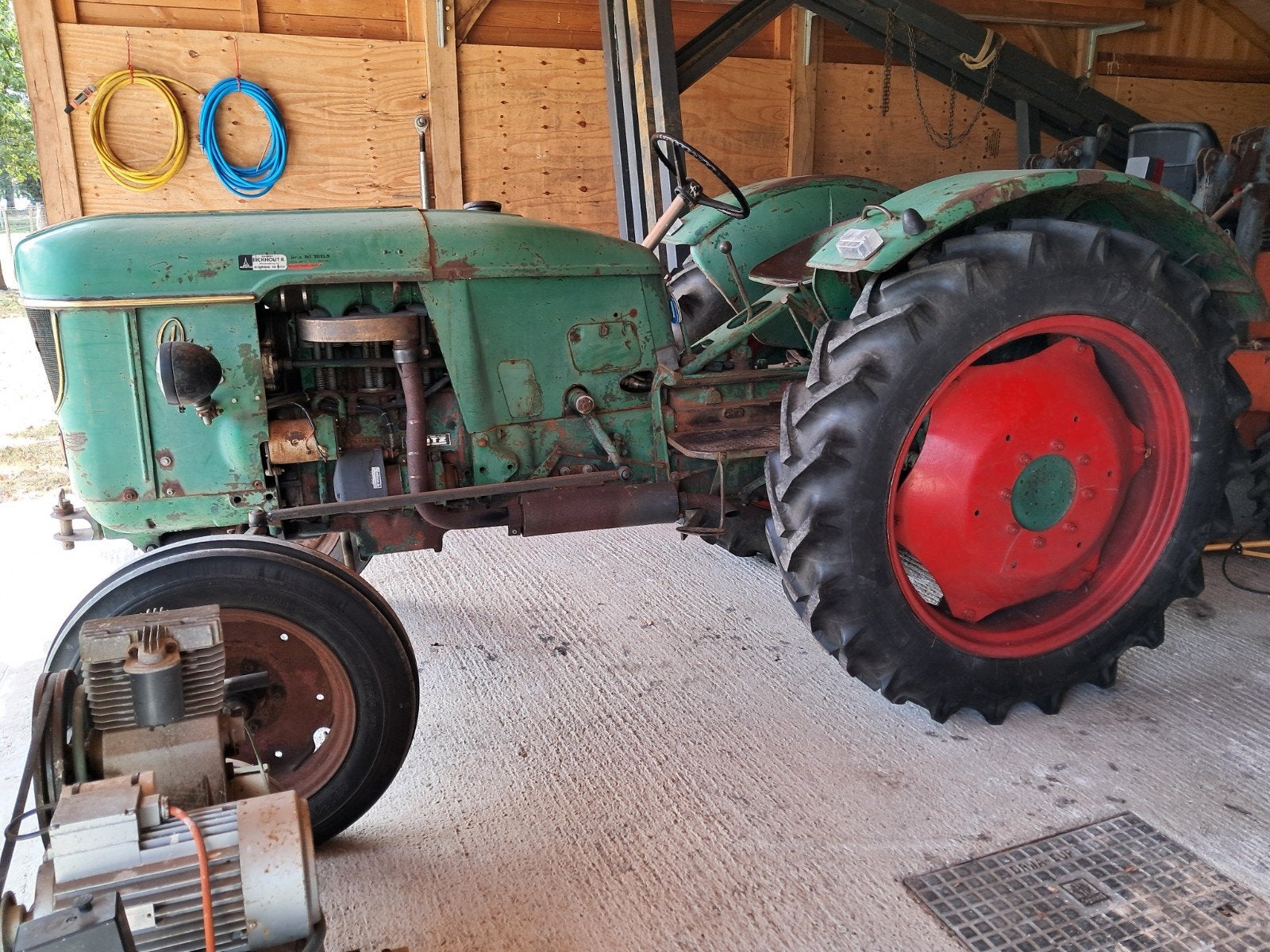tractor old timer Deutz D40s, Enlèvement