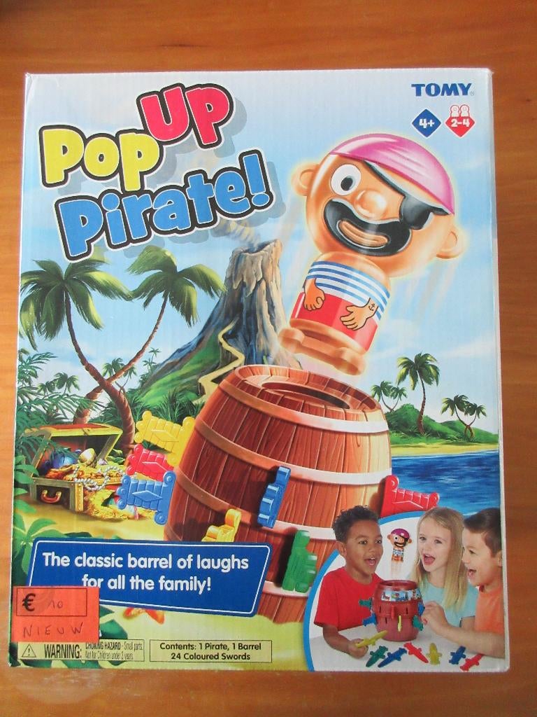 Spel Pop Up Pirate (Tomy), Hobby en Vrije tijd, Ophalen of Verzenden, Nieuw