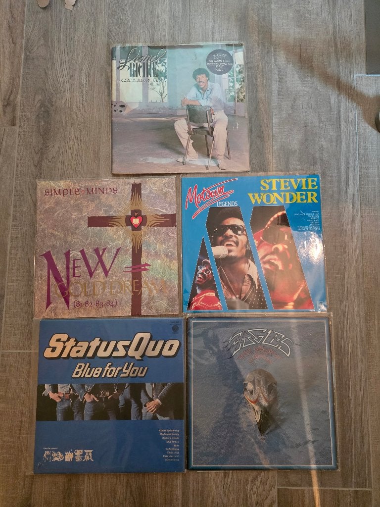Vinyl platen  statuos quo stevie wonder lionel ritchie....., CD & DVD, Enlèvement ou Envoi