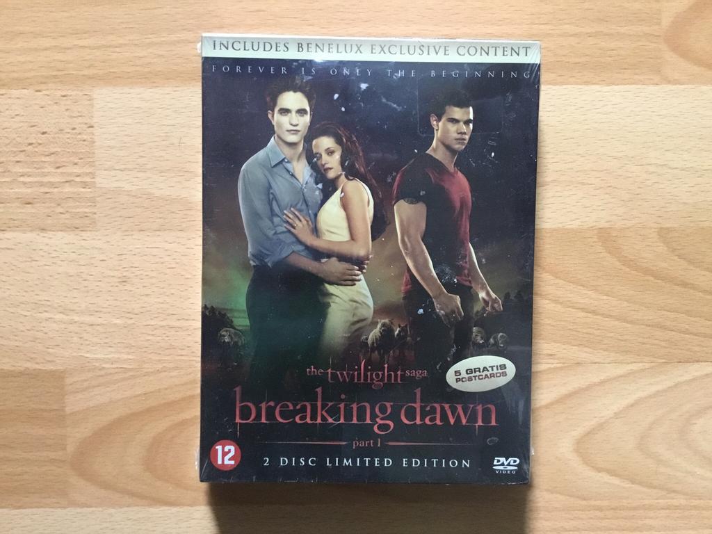 Dvd Twilight Breaking dawn part 1 - Nieuw, Vanaf 12 jaar, Ophalen of Verzenden, Nieuw in verpakking, Actie