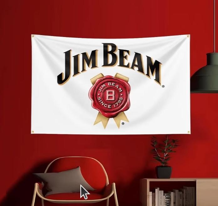 Grote vlaggen Jim Beam (150x90cm), Ophalen of Verzenden, Nieuw