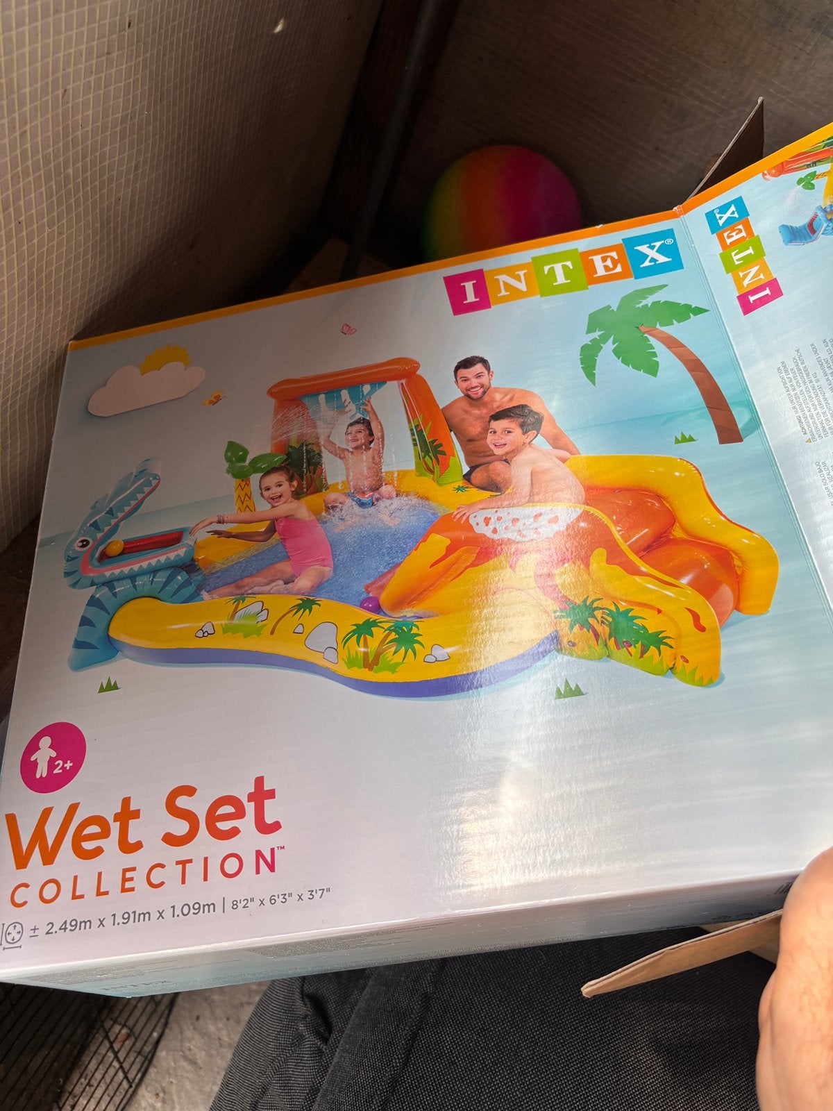 Kinderzwembad 1 zomer gebruikt, Kinderen en Baby's, Speelgoed | Buiten | Opblaasfiguren, Ophalen, Zo goed als nieuw
