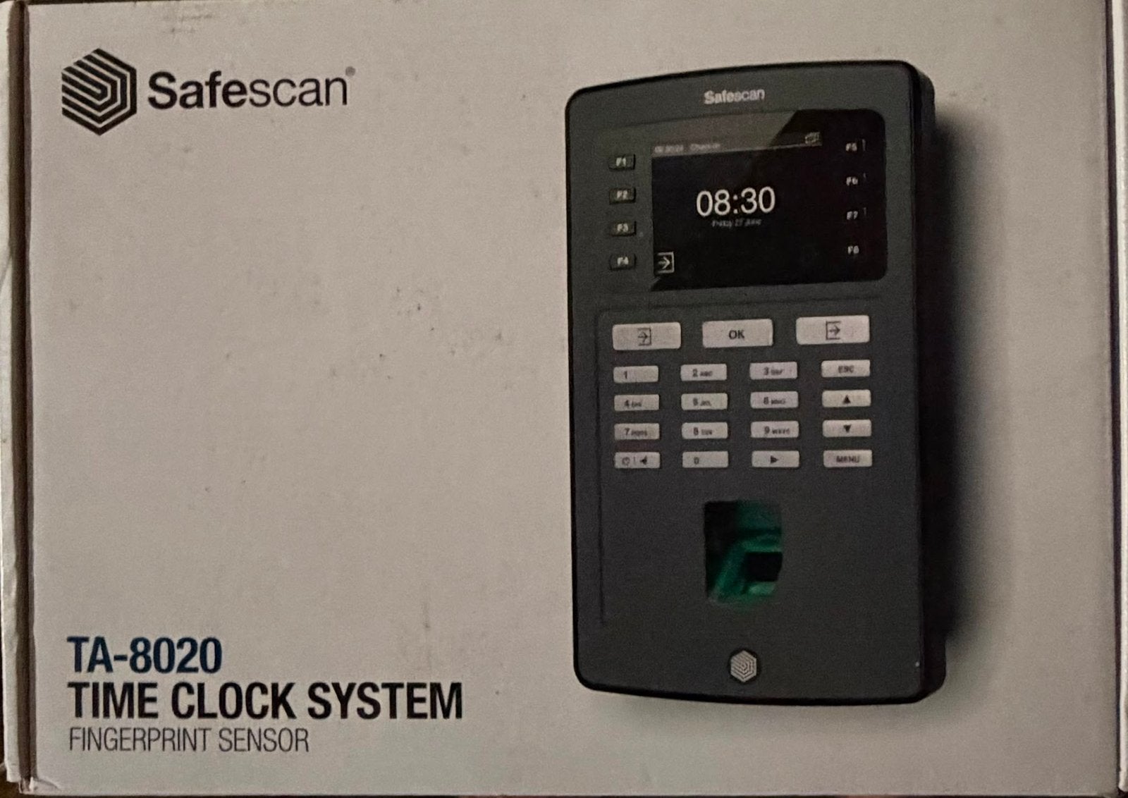 Safescan TA-8020, pointeuse biométrique, Enlèvement, Comme neuf