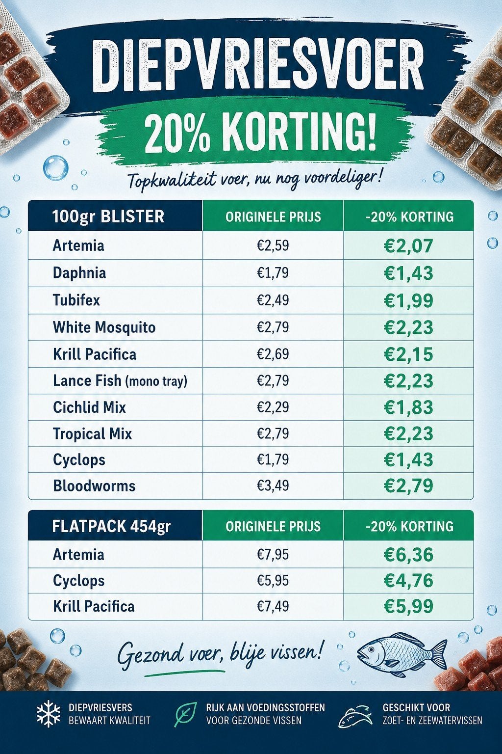 Opruimactie diepvriesvoer