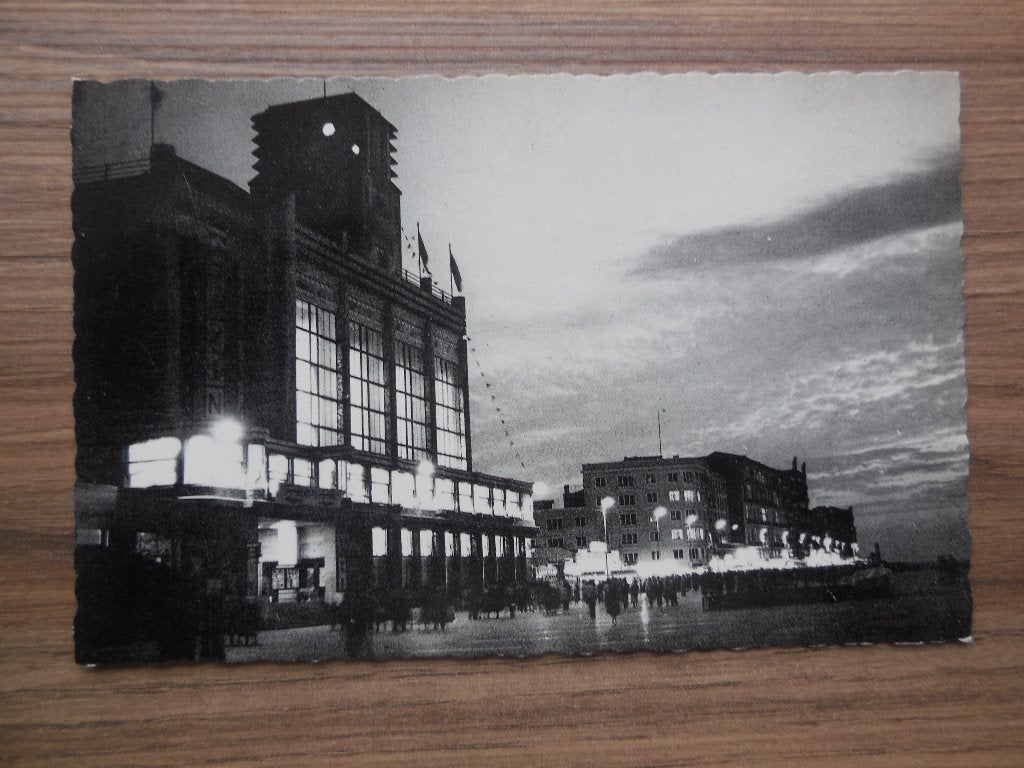 postkaart Blankenberge Casino, Ophalen of Verzenden, 1940 tot 1960, Ongelopen, West-Vlaanderen