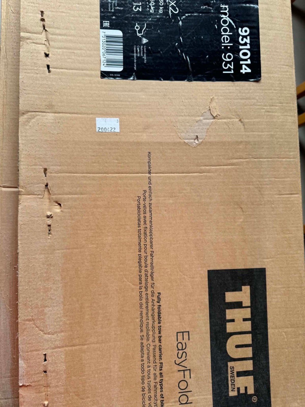 Thule easyfold 931 fietshouder, Auto diversen, Fietsendragers