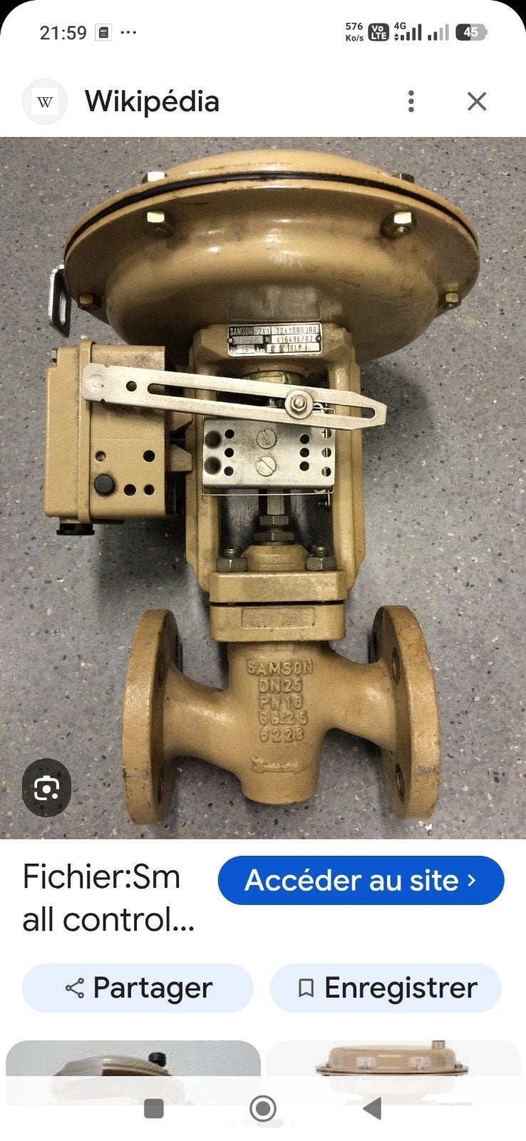 SAMSON DN25 PN16 compleet, Ophalen
