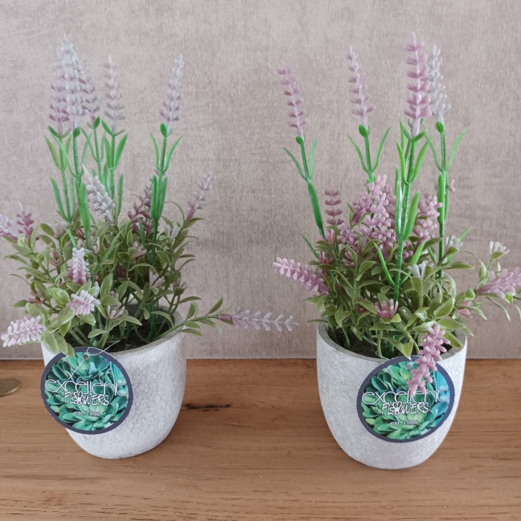 Lavendelkunstplant, Ophalen, Zo goed als nieuw, Kunstplant, Met pot of vaas