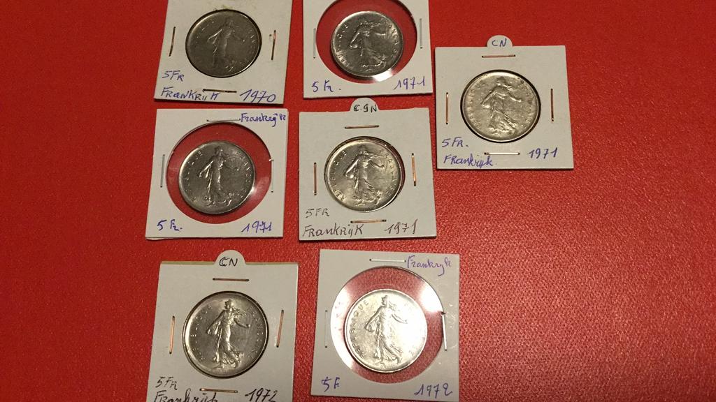 Monnaies françaises, Timbres & Monnaies, Enlèvement ou Envoi, France