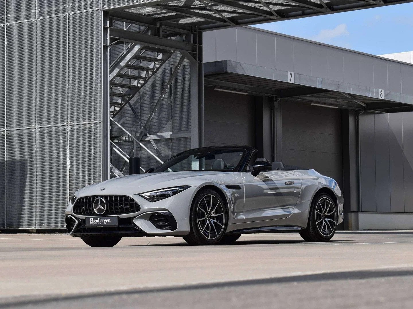 Mercedes-Benz SL-Klasse 43 AMG Roadster / FULL / Alpine Grey, Autos, Cuir, Argent ou Gris, Achat, 207 g/km