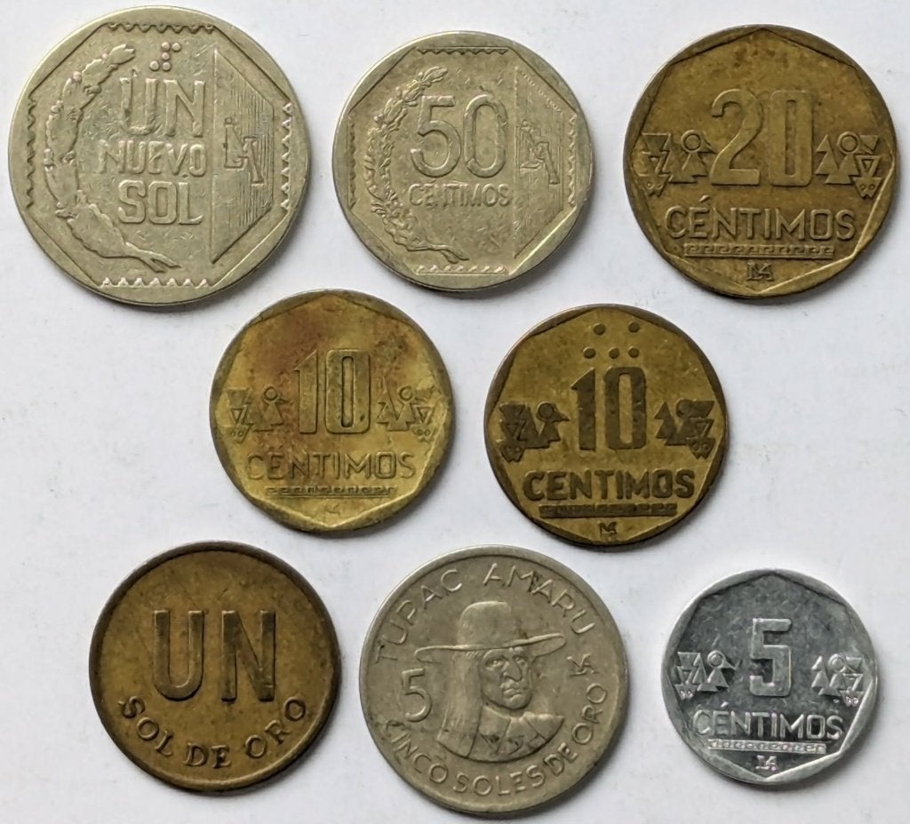 Peru - muntenset, Ophalen, Zuid-Amerika, Setje