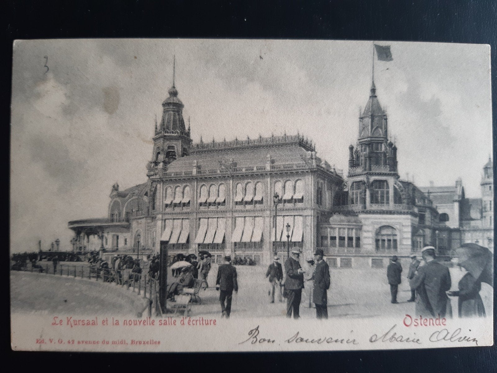 postkaart OOSTENDE CASINO KURSAAL 1905 !, Ophalen of Verzenden