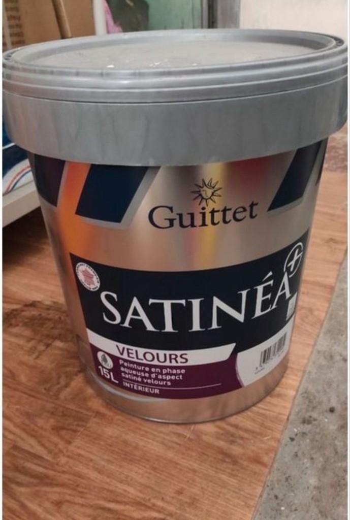 Peinture velours intérieur 15L blanc qualité professionnelle, Neuf, Enlèvement ou Envoi, 10 à 15 litres, Peinture