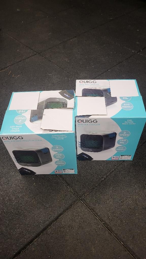 Quigg mini air cooler, Elektronische apparatuur, Airco's, Ophalen, Zo goed als nieuw