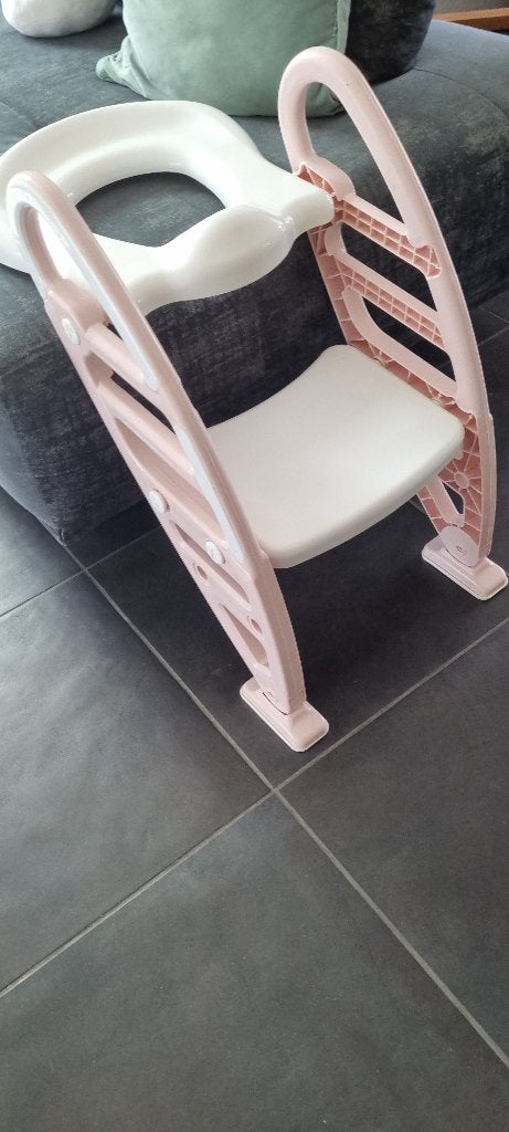 Dolu Roze Toilettrainer met Trapje, Kinderen en Baby's, Ophalen, Zo goed als nieuw