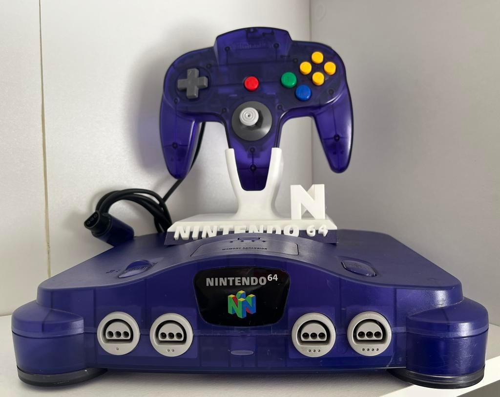 Nintendo 64 grape purple, Games en Spelcomputers, Spelcomputers | Nintendo 64, Ophalen, Zo goed als nieuw