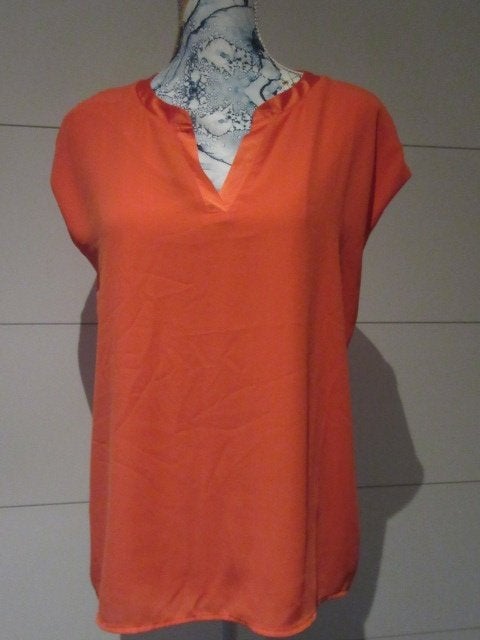 Oranje zomerbloesje - dames - Taifun - blouse - shirt, Taifun, Enlèvement ou Envoi, Porté, Orange