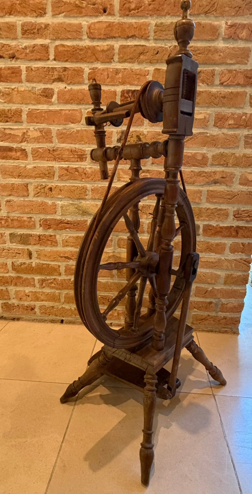 Rouet ancien, Hobby en Vrije tijd, Ophalen, Zo goed als nieuw, Spinnewiel