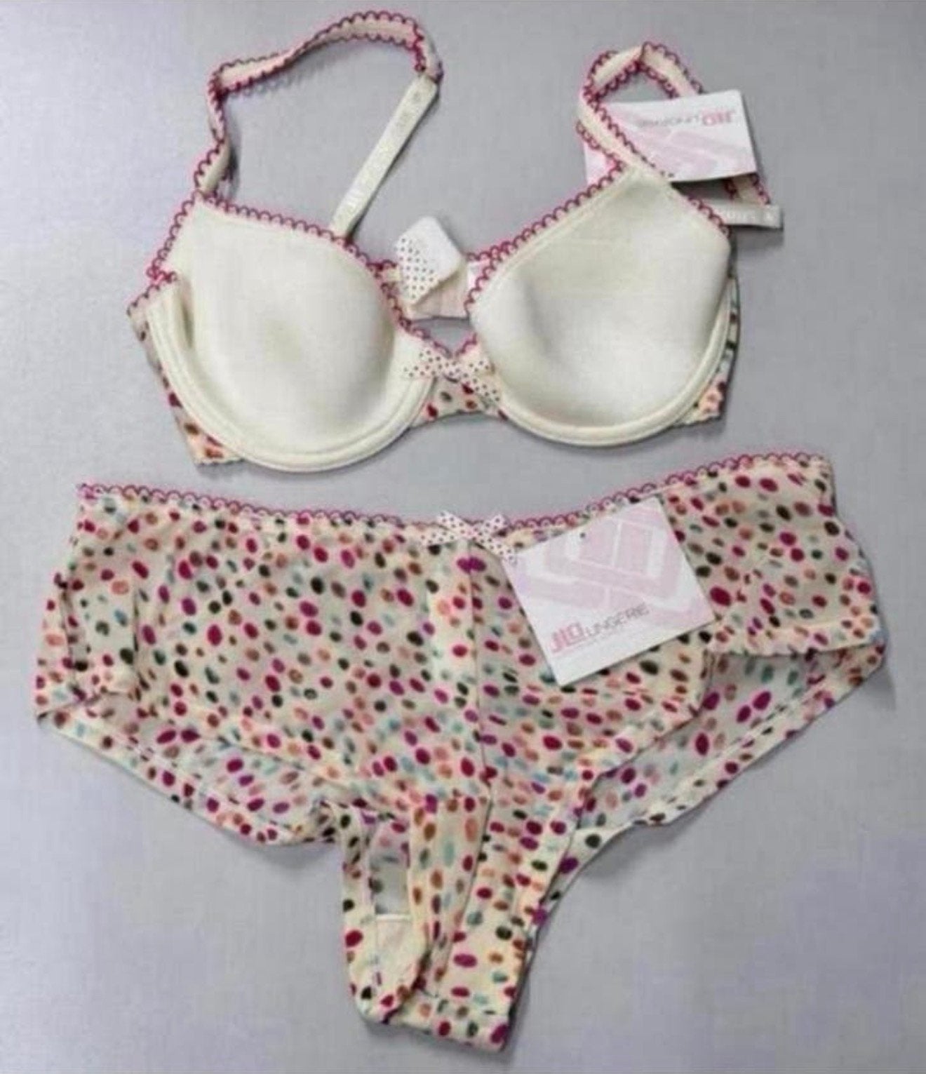 Pantalon de soutien-gorge  Jennifer Lopez JLO Lingerie 32B, Enlèvement ou Envoi, Rose, Ensemble