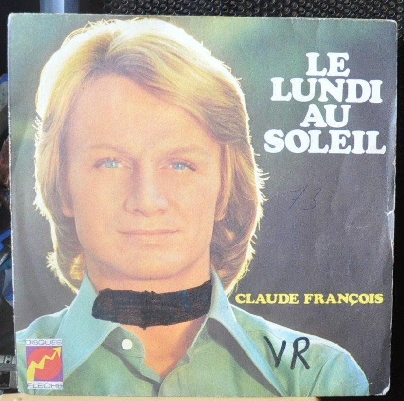 vinyl 45 tours claude françois (x20389), Enlèvement ou Envoi, Utilisé, Autres genres