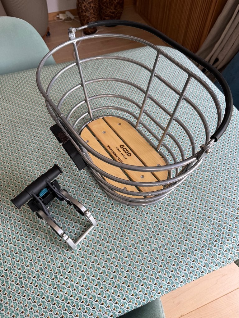Panier neuf avant pour vélo avec adapateur, Enlèvement, Neuf, Panier de vélo, Fixation au guidon