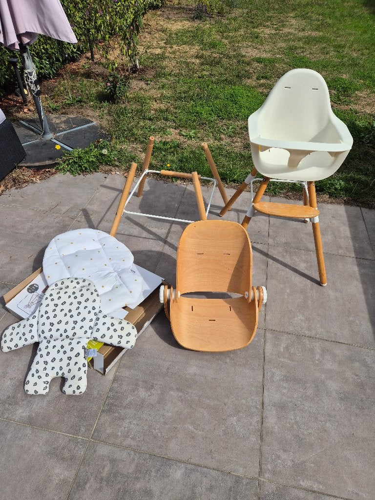 Kinderstoel set, eetstoel Childhome Evolu 2, Kinderen en Baby's, Ophalen, Gebruikt, Meegroeistoel, Aanschuifbaar