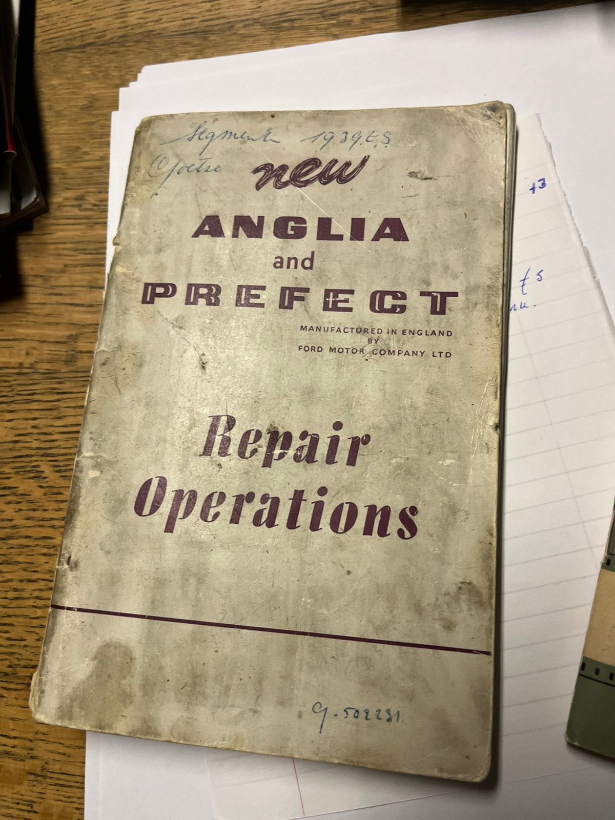 Anglia and prefect, Enlèvement