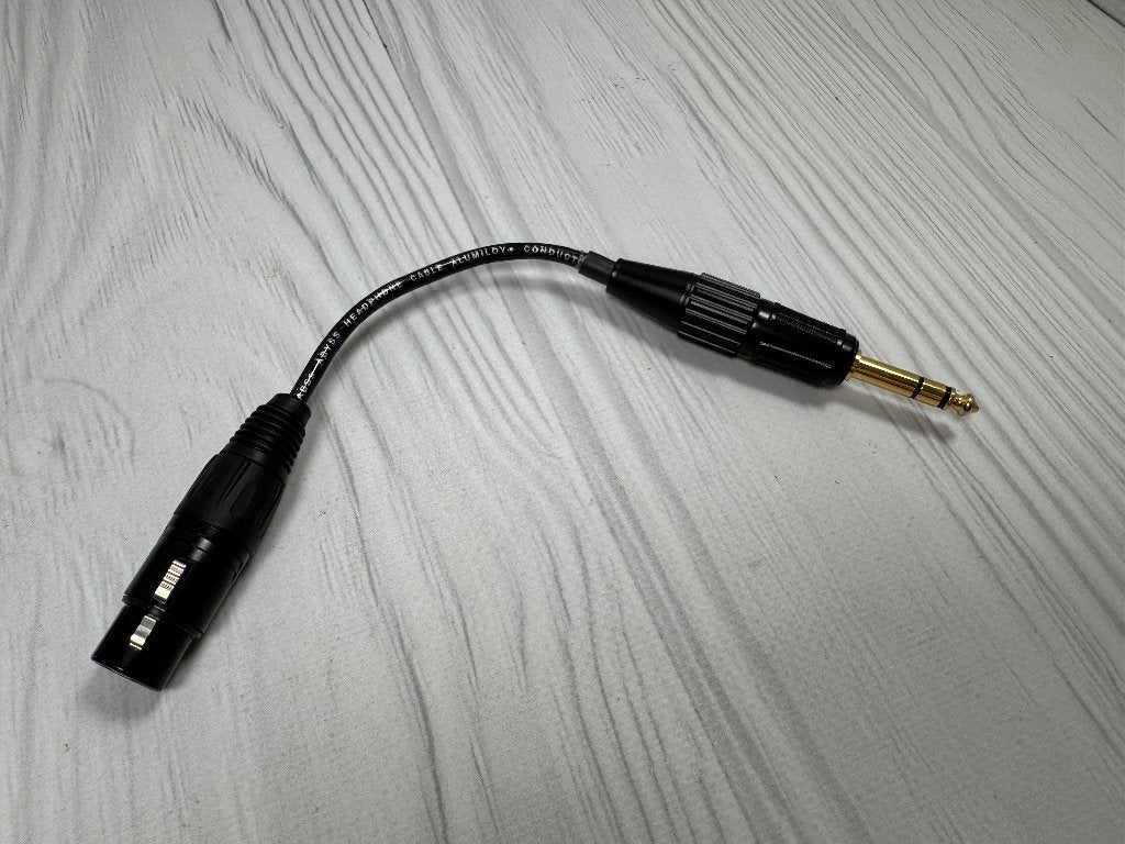 Abyss Headphone Adaptor XLR naar 6.3 JPS Labs adapter, TV, Hi-fi & Vidéo, Enlèvement, Neuf, Moins de 2 mètres, Autres câbles