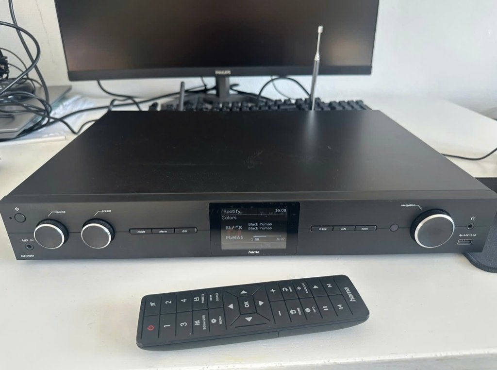 Hama DIT2006BT digitale Hifi Tuner WIFI, DAB+, FM, Bluetooth, Ophalen of Verzenden, Zo goed als nieuw