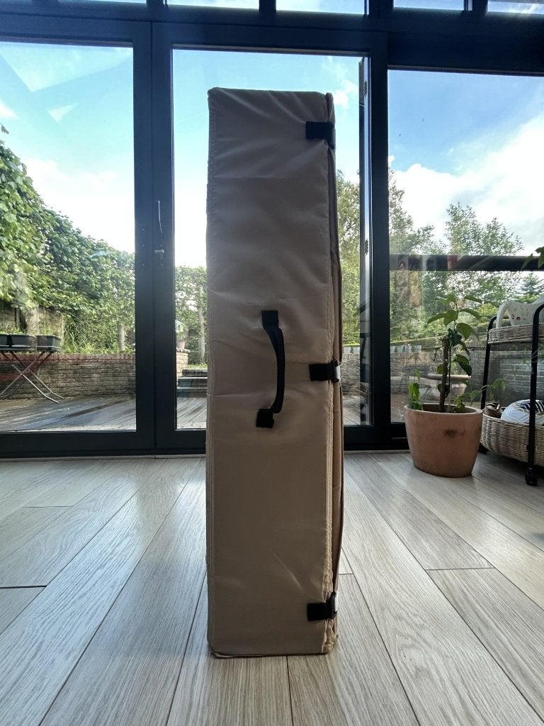 Reisbedje + kwaliteitsmatras + hoeslaken baby en peuter, Enlèvement, Utilisé