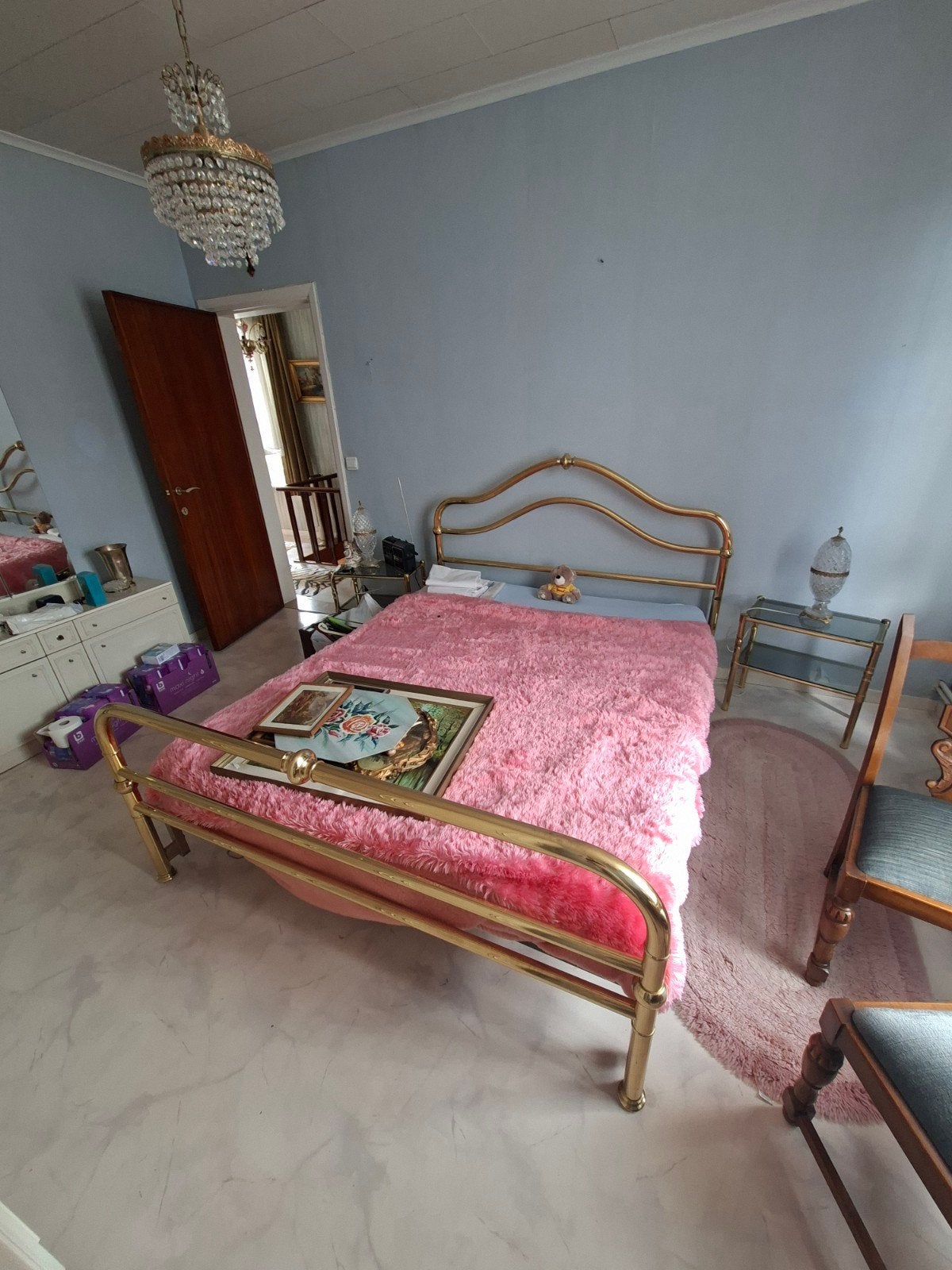 koperen bedframe, Antiek en Kunst, Ophalen