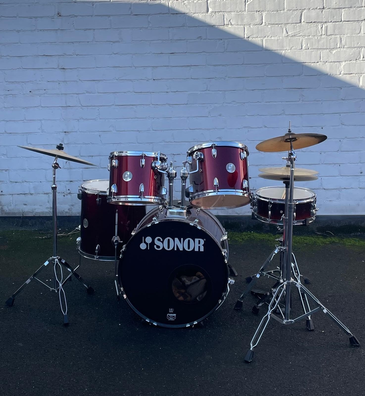 Sonor drumstel compleet, Muziek en Instrumenten, Ophalen, Gebruikt, Sonor