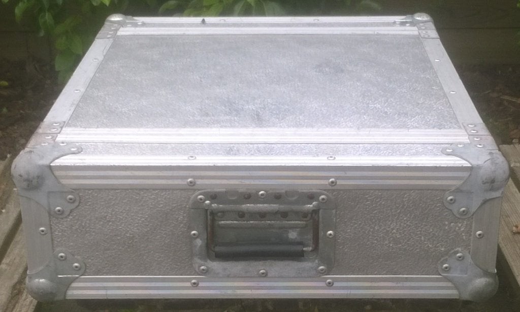 Flightcase 19 inch 3HE, dubbel deur (zilverkleurig), Muziek en Instrumenten, Ophalen of Verzenden, Gebruikt, Speaker of Versterker