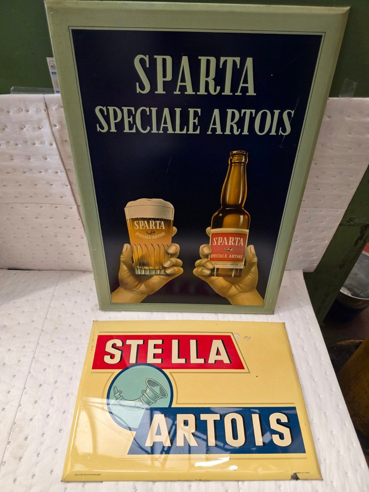 ensemble de panneaux publicitaires Stella Artois., Collections, Enlèvement ou Envoi