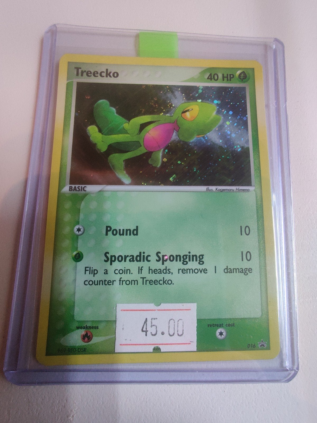 Treecko NP 16, Ophalen, Zo goed als nieuw, Losse kaart, Foil