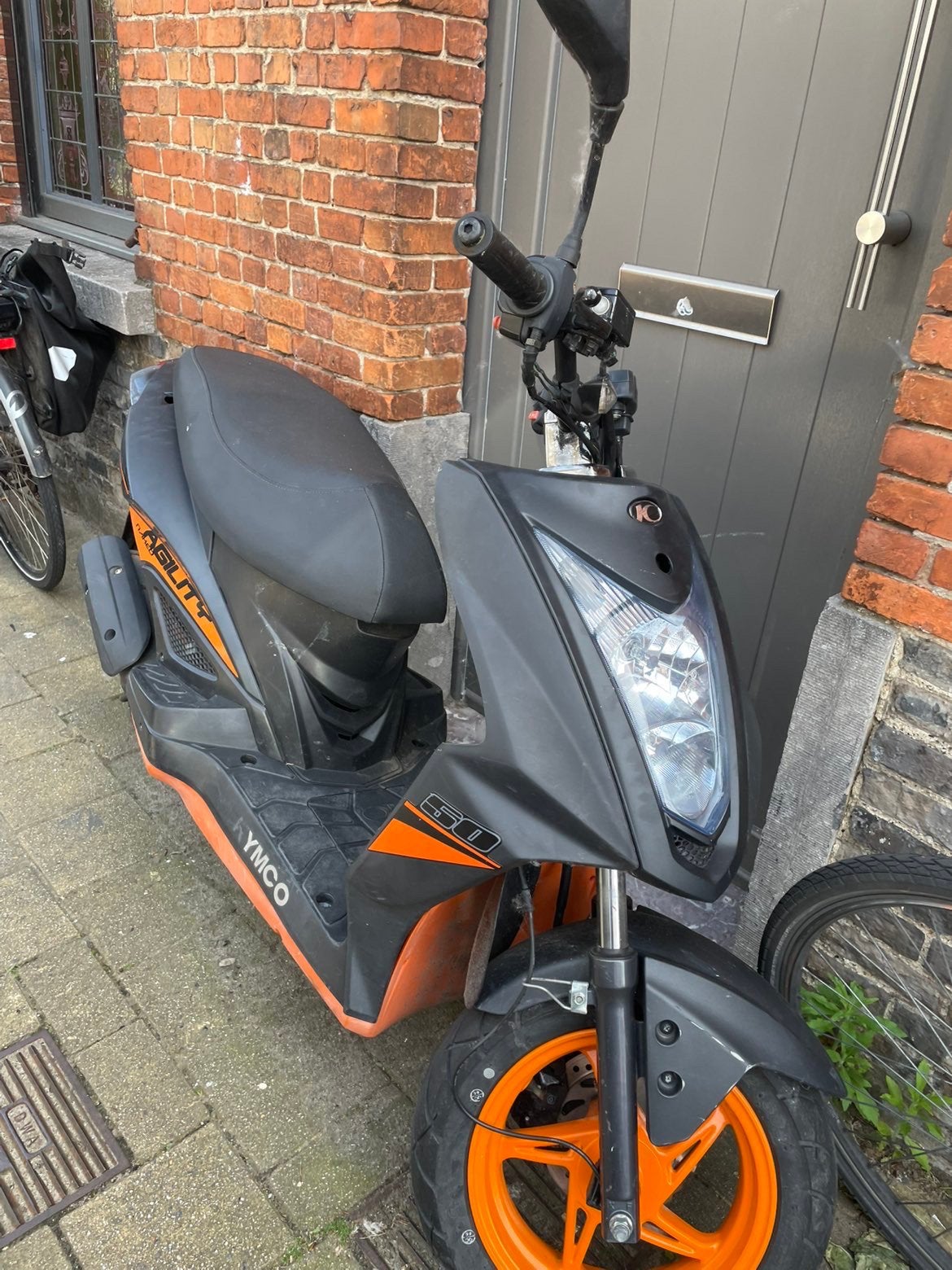 kymco agility klein opknappertje, Ophalen, Gebruikt, Klasse A (25 km/u), 50 cc