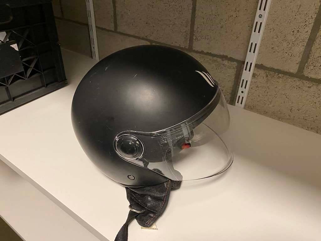 Scooter helm, Fietsen en Brommers, Ophalen of Verzenden, Gebruikt, Medium, Overige merken