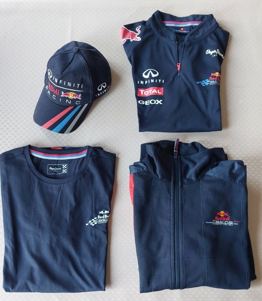 Red Bull Formule 1 kleding set, Verzamelen, Ophalen of Verzenden, Zo goed als nieuw, Formule 1
