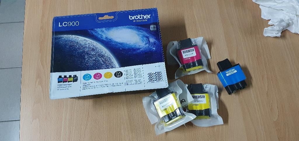 Brother LC-900 Inktcartridges Multipack (zwart + 3 kleuren), Enlèvement, Neuf, Cartridge, Brother