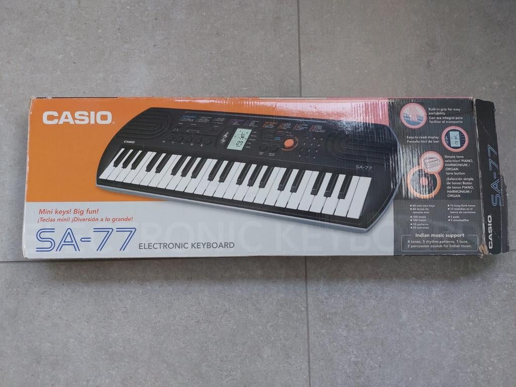 Casio SA-77 electronisch keyboard, Casio, Midi-aansluiting, Zo goed als nieuw, Overige aantallen