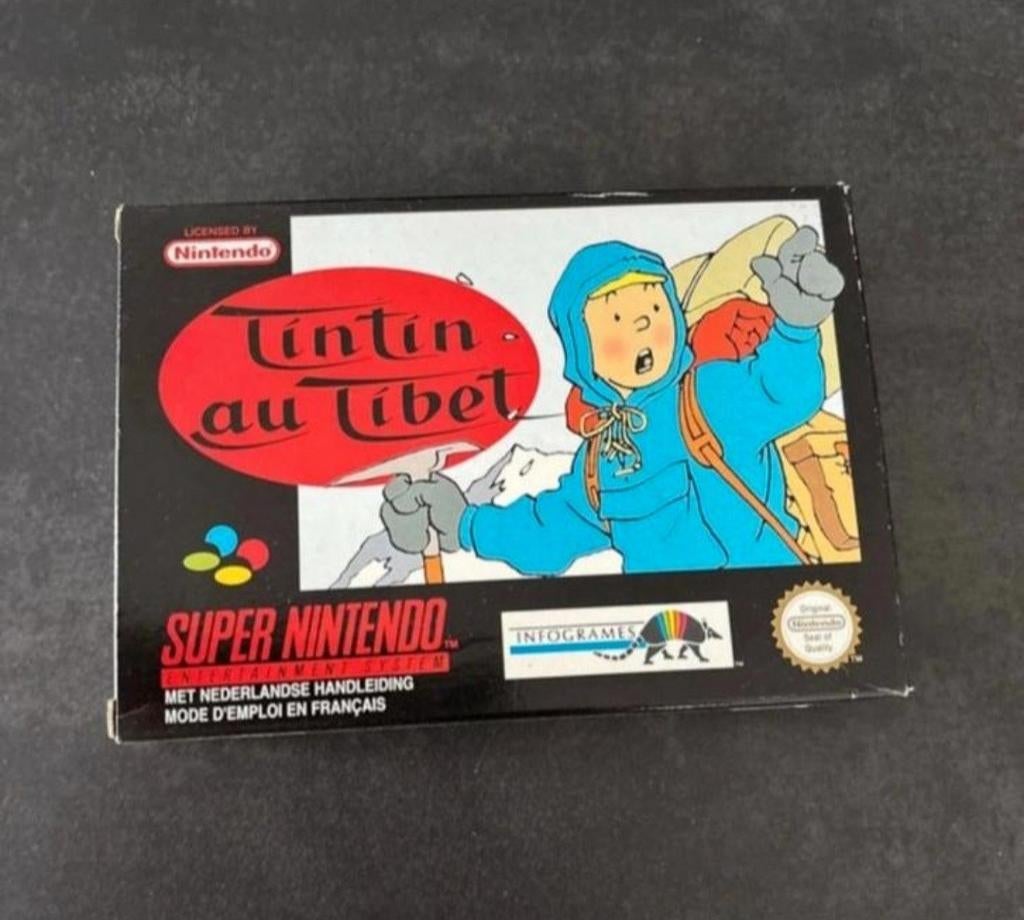 Super Nintendo : Tintin au Tibet, Consoles de jeu & Jeux vidéo, Jeux | Nintendo Super NES, Enlèvement ou Envoi